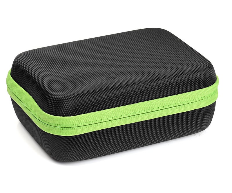 CaseSack Protective case for Shokz openrun, openrun pro, openrun Mini, openmove, opencomm, Aftershokz Aeropex, OpenMove, Trekz, Trekz Mini, Trekz Air, Bluez 2, 2S; KSCAT (Black with Green Zip) - Image 5